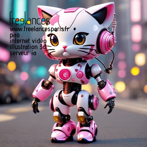 Pao mise en page internet vidéo illustration 3d serveur IA générative AI freelance paris studio de création magazines QTVPCZ10